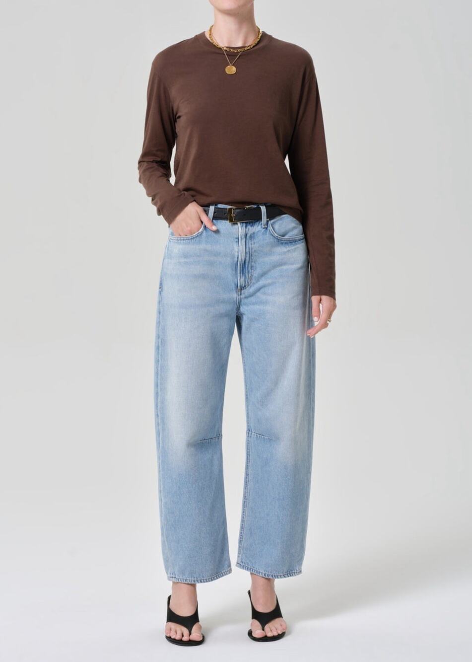Citizens of Humanity Women's Blue Medium Wash Cotton High Rise Miro Jeans 29